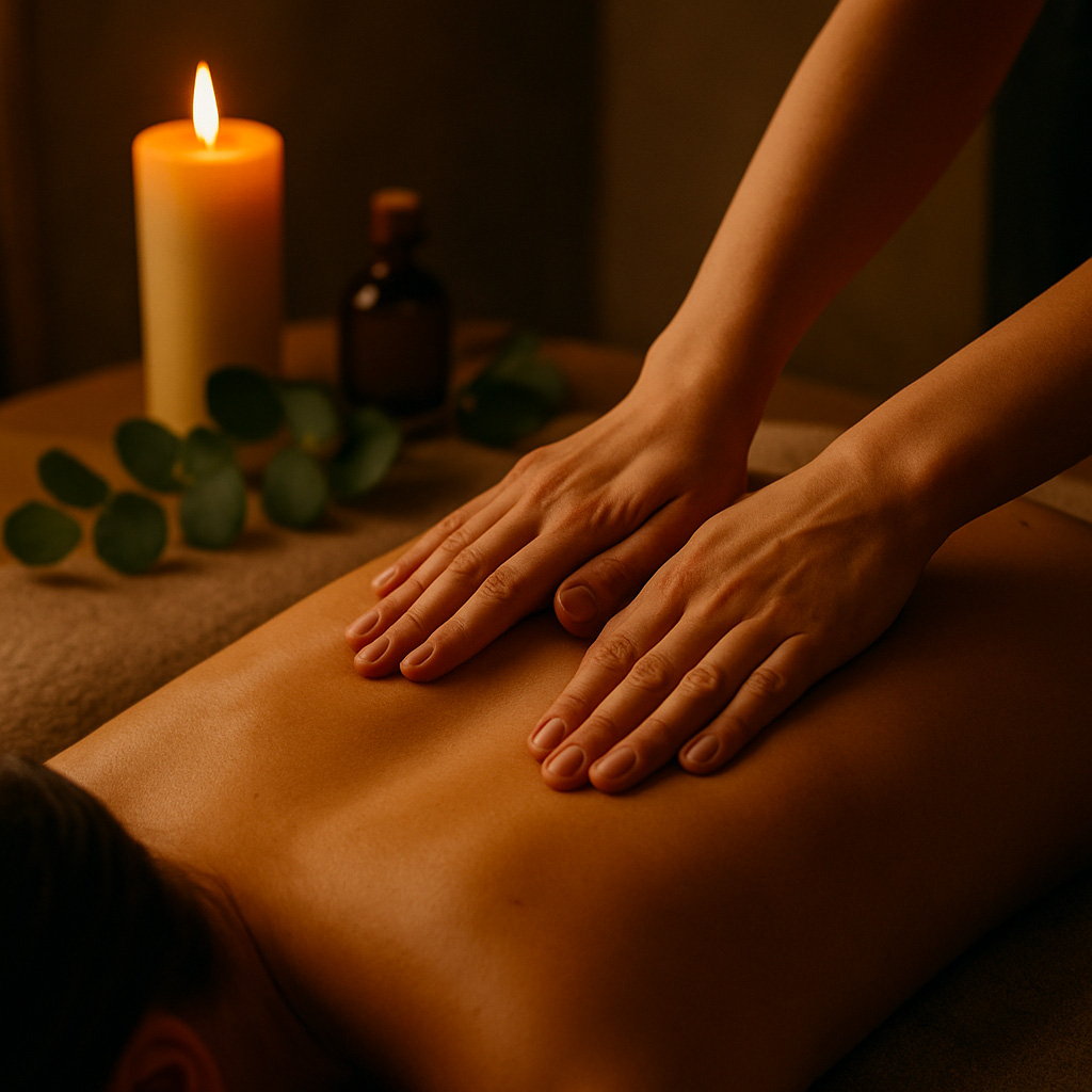 Massage relaxant aux huiles naturelles